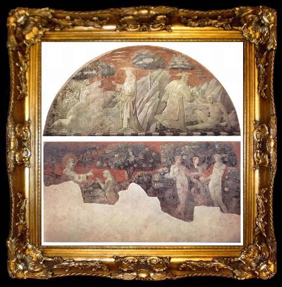 framed  paolo uccello Creation of the Animals and Creation of Adam, ta009-2